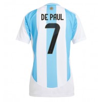 Argentina Rodrigo De Paul #7 Replika Hemmatröja Dam Copa America 2024 Kortärmad